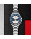 Tudor Heritage Chrono Blue Opaline and blue dial, Steel bracelet (horloges)